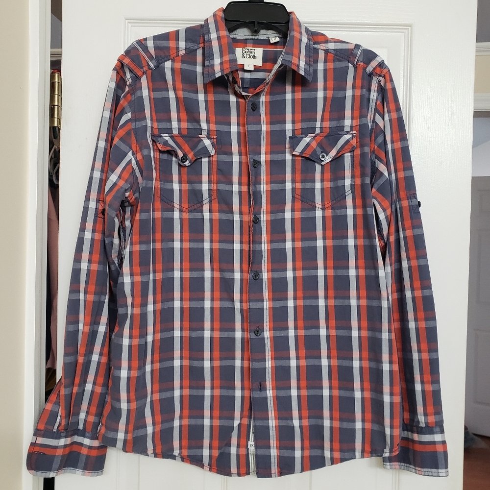 Paper Denim & Cloth Plaid Button Down Shirt